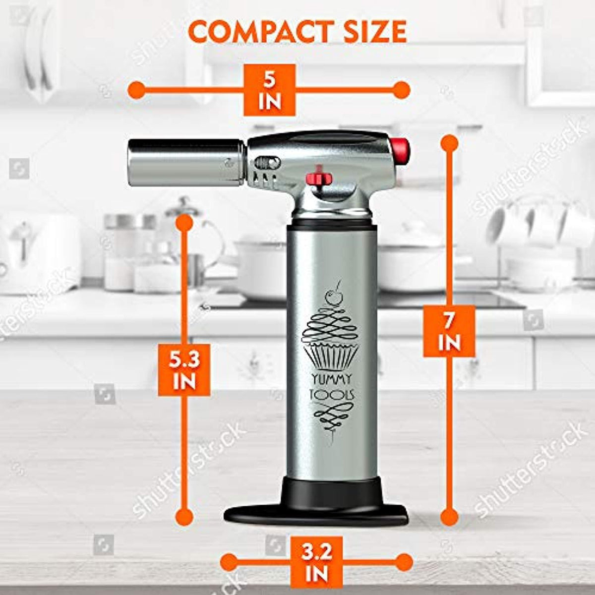 BEST CULINARY TORCH Chef Torch for Cooking Crème Brulee Aluminum H