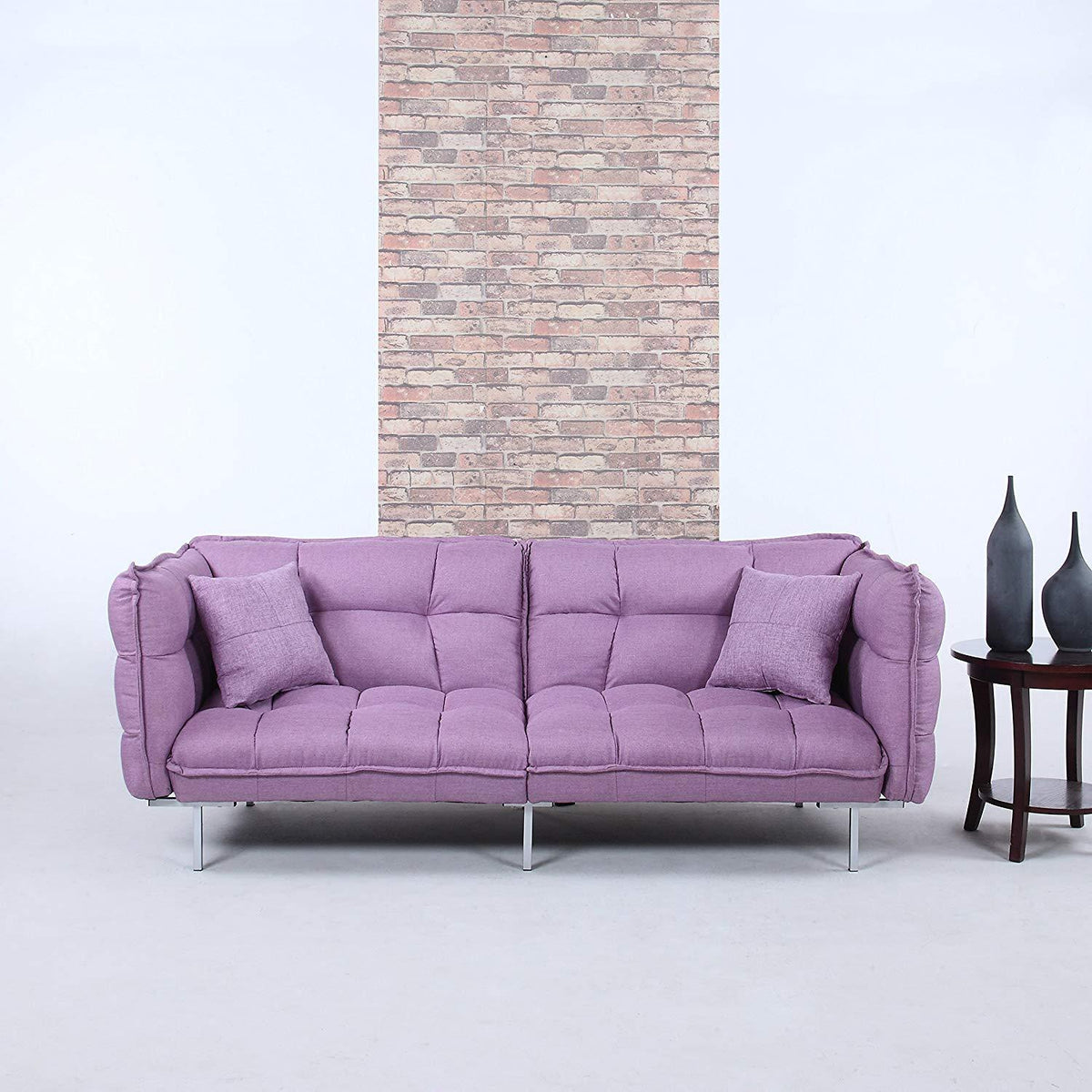 Divano Roma Furniture Collection - Modern Plush Tufted Linen Fabric Sp ...