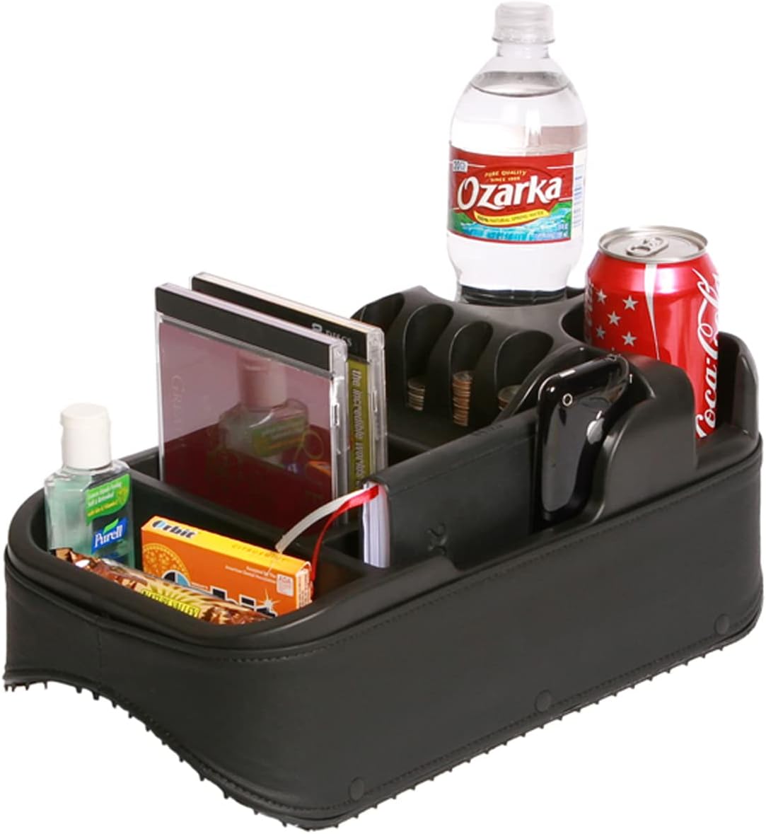 Texas Saddlebags Clutter Catcher(R) Universal Floor Consoles Black (50811) - MEFELE Cln