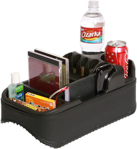 Texas Saddlebags Clutter Catcher(R) Universal Floor Consoles Black (50811) - MEFELE Cln