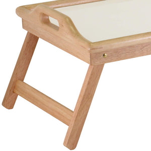 Winsome Wood Sherwood Bed Tray, Natural and white top