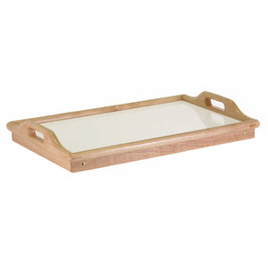Winsome Wood Sherwood Bed Tray, Natural and white top