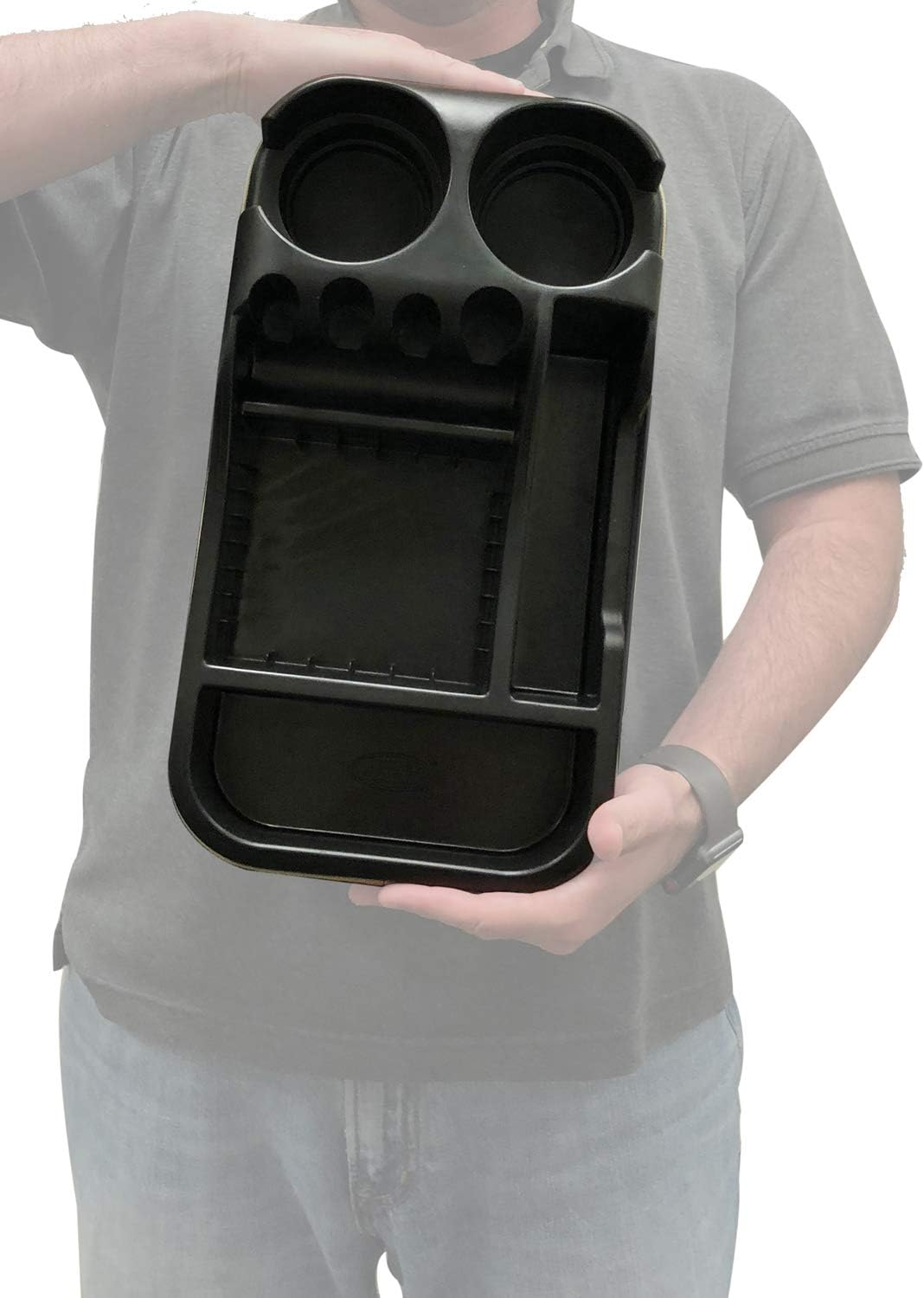 Texas Saddlebags Clutter Catcher(R) Universal Floor Consoles Black (50811) - MEFELE Cln