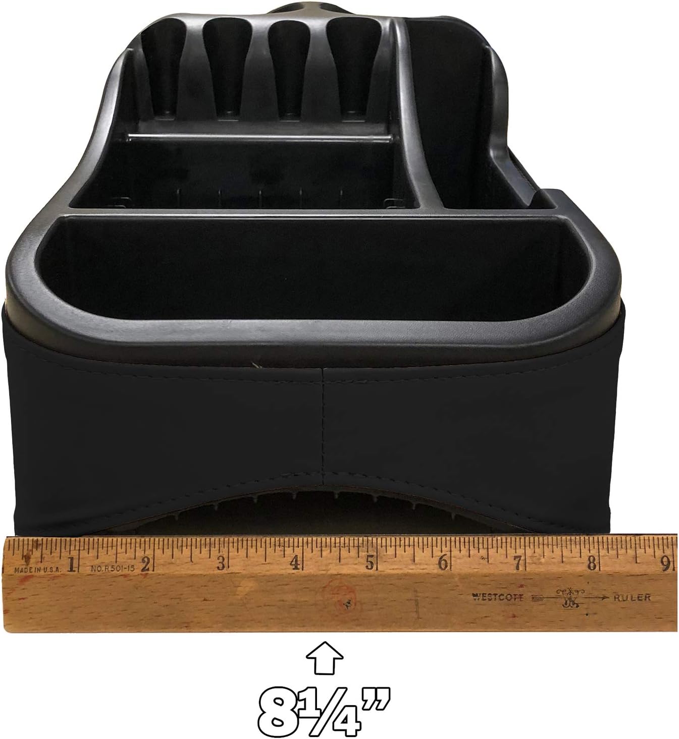 Texas Saddlebags Clutter Catcher(R) Universal Floor Consoles Black (50811) - MEFELE Cln