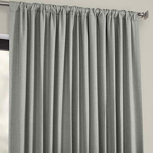 HPD Half Price Drapes BOCH-LN1857-84-DW Faux Linen Extra Wide Blackout Room Darkening Curtain, 100 X 84, Oatmeal
