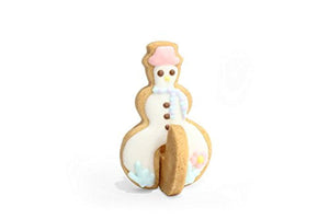 ULee 3D Christmas Cookie Cutters Set - 8 Piece Stainless Steel Cookie Cutters Including Christmas tree, Snowman, Deer & Sled Shapes