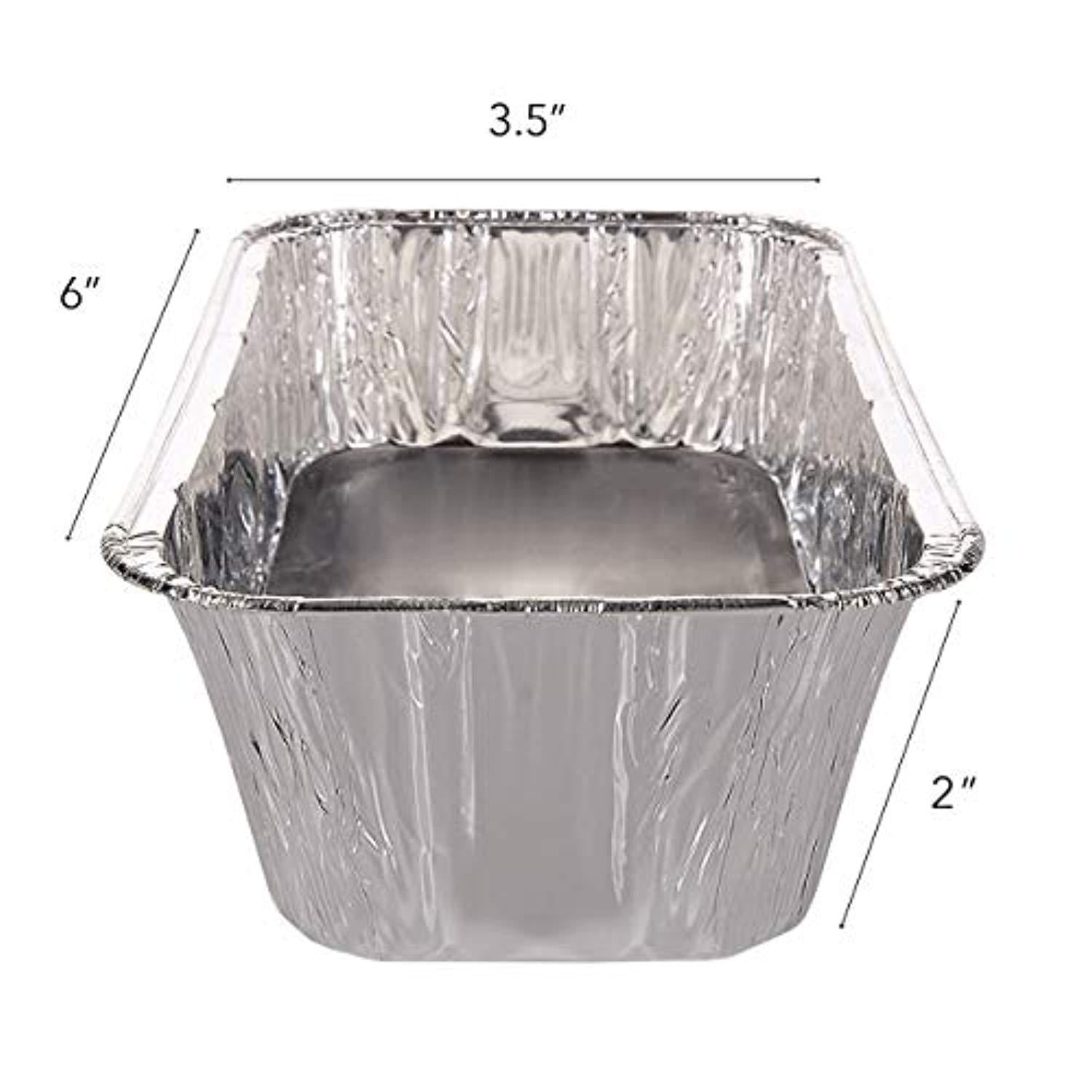 1 lb Aluminum Foil Loaf Pans (30 Pack) - Disposable Mini Size Bread and Cake Pan Great for Restaurant, Party, BBQ, Catering, Baking, Cooking, Heating, Storing, Prepping Food – 6” x 3.5” x 2”