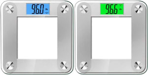 BalanceFrom High Accuracy Premium Digital Bathroom Scale with 3.6" Extra Large Dual Color Backlight Display and"Smart Step-On" Technology [NEWEST VERSION] (Silver/Partial)