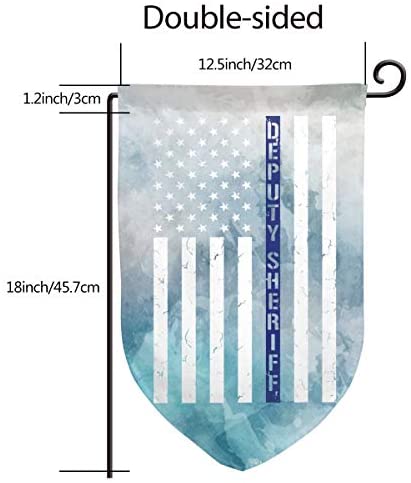 HOME DEPUTY Deputy Sheriff Us Flag Home Decoration Garden Flag 1218 in (Double Side)