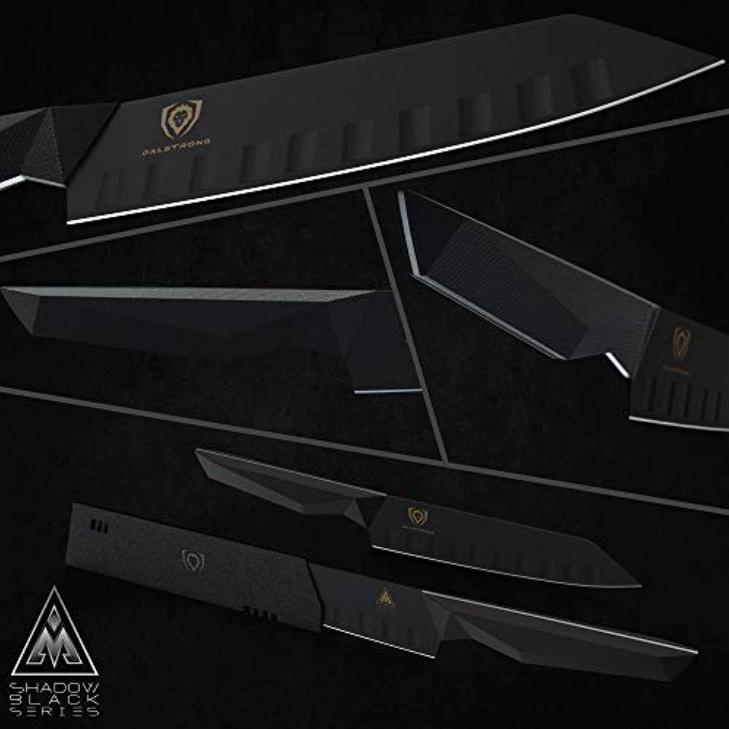 Dalstrong - Shadow Black Series - Black Titanium Nitride Coated German HC Steel - Sheath (7" Santoku)