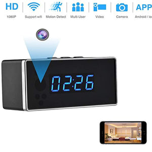 ZDMYING Spy Hidden Camera, HD 1080P WiFi Security Camera Alarm Clock with Night Vision/Motion Detection/Loop Recording Home Nanny Office Realtime Video