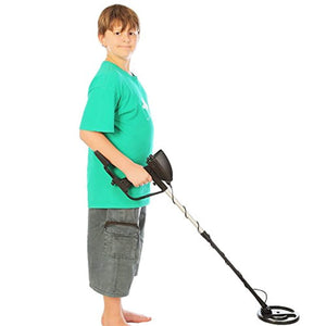 NHI Classic Metal Detector With Pinpointer - All Terrain Waterproof Search Coil Detects All Metal - Digging Tool & Beginners Guide Book Included - Lightweight Metal Detectors for Adults & Kids