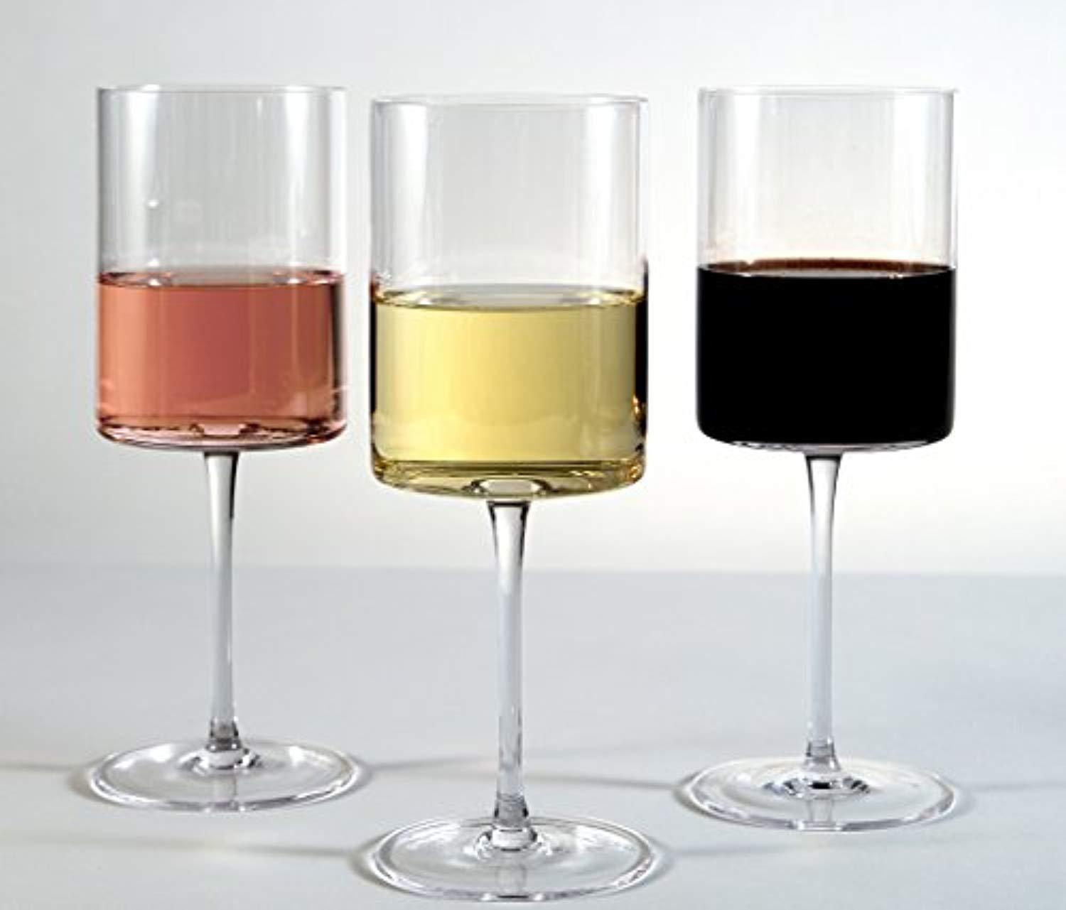 Opulent Wine Glass - Set of 4 - Perfect for Drinking Red and White Wine - Made From 100% Lead Free Crystal - 15oz - Drink Your Wine In Style With Your New Modern & Chic Opulent Wine Glasses!