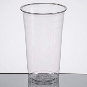 Premium Quality 24 Oz Clear Plastic Cups By Kozypak – Strong, Durable Cups 100-Pcs Set With Lids – Ideal For Coffee, Alcohol, Soda, Water & Other – Suitable For Home & Professional Use