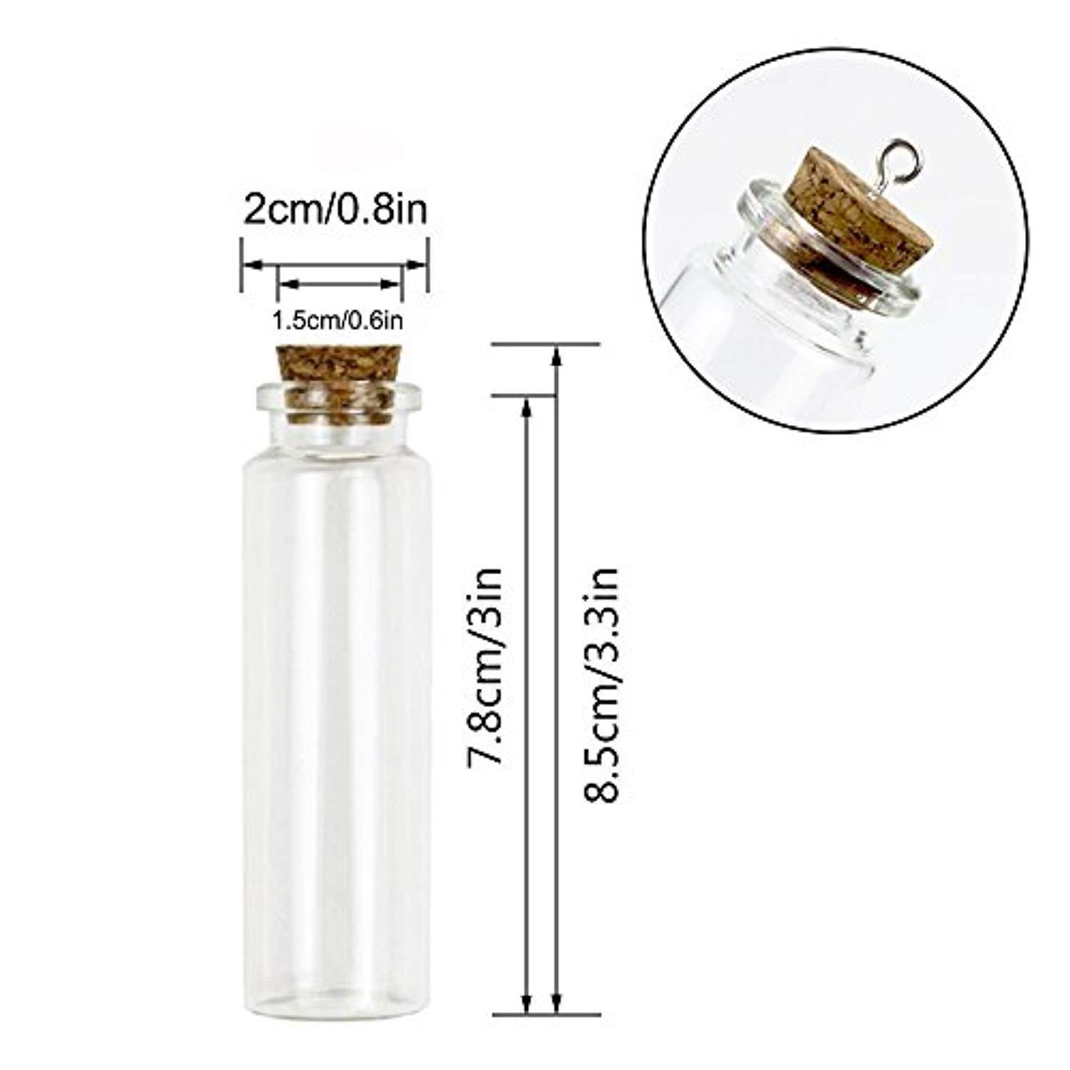 Superlady 36pcs 25ml Small Mini Glass bottles Jars with Cork Stoppers
