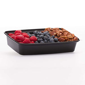 Meal Prep Containers - Food Storage Prep Containers Certified BPA-free - Portion Control, Reusable, Washable, Microwavable Plastic Containers with Lids Bento Box (14 Pack, 1 Compartment, 28 Ounce)