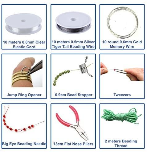 MODDA Jewelry Making Supplies - Jewelry Making Kits for Adults, Teens,  Girls, Beginners, Women - Includes Instructions, Tools, Beads, Charms for
