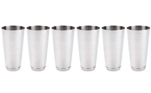 (4 Pack) 30-Ounce Cocktail Mixing Shaker Tin - Silver Glitter, Boston Shaker for Professional Bartenders, Commercial Grade Stainless Steel Bar Cheater Tins