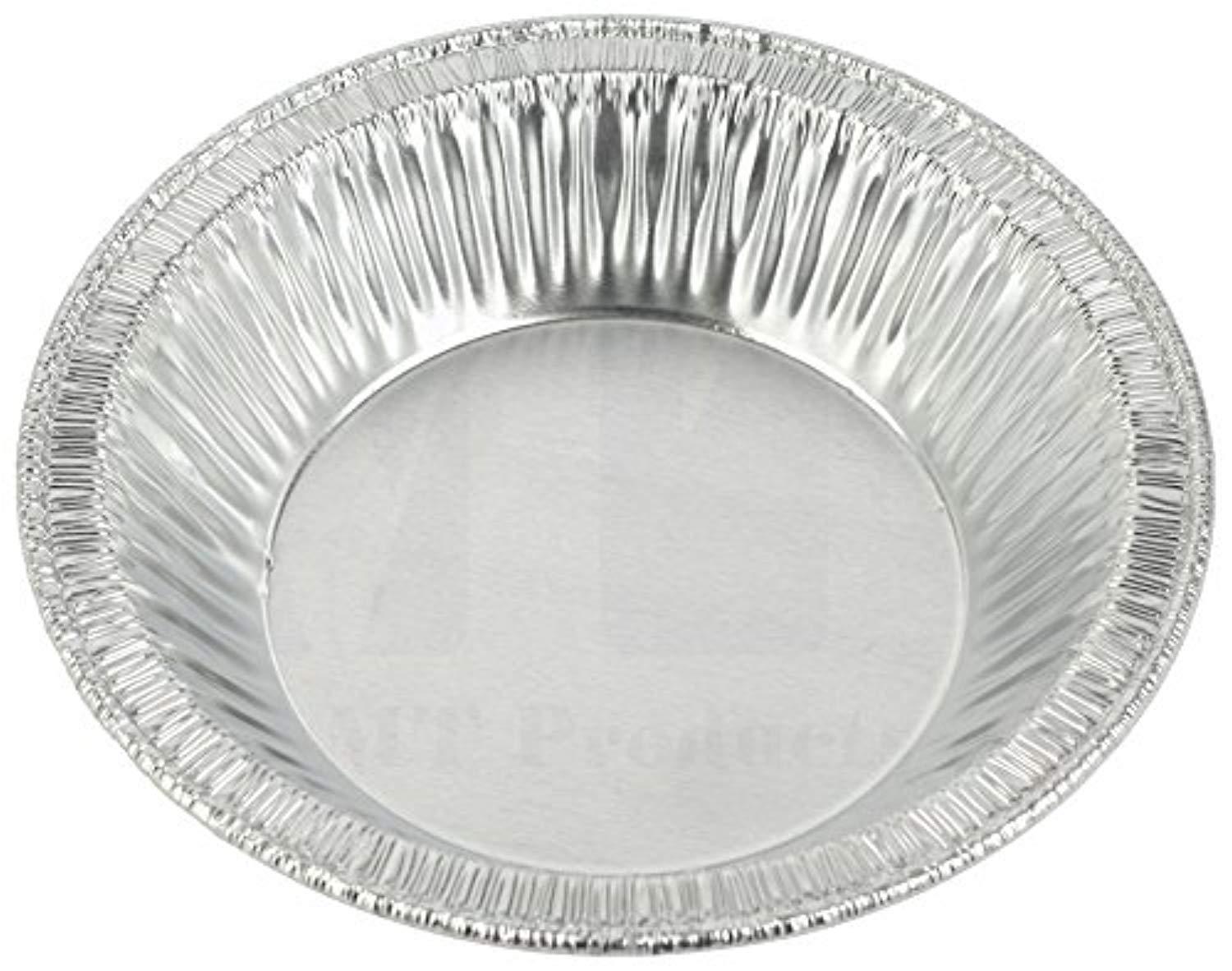 MT Products 4 1/4" Disposable Aluminum Foil Tart/Pie Pan 7/8" Deep - (50 Pieces)