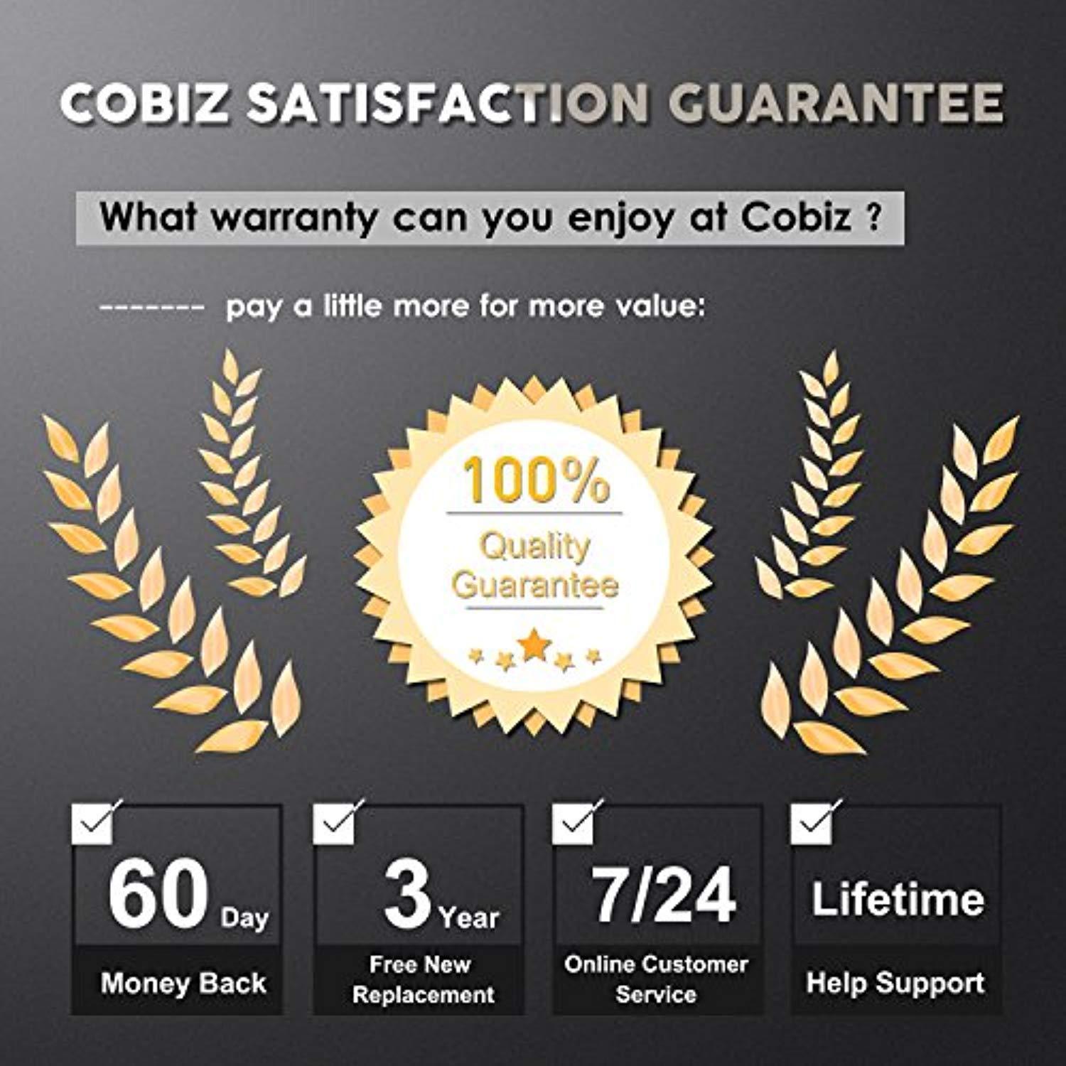 Hot Glue Gun, Cobiz Full Size (Not Mini) 60/100W Dual Power High Temp Heavy Duty Melt Glue Gun Kit with 10 Pcs Premium Glue Sticks(0.43'' x 8") for Arts & Crafts Use,Christmas Decoration/Gifts