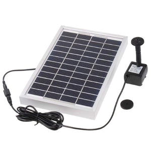 Docooler 12V 5W Silicon Brushless Solar-Powered Water Pump Water Cycle/Pond Fountain