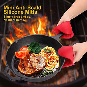 BAYKA Instant Pot Accessories Set with Stainless Steel Steamer basket, Non-stick Springform Pan, Egg Bites Molds, Steamer Rack, Mini Mitts, Fits 6,8 Qt Instant Pot, Ideal 5 pcs Set for Pressure Cooker