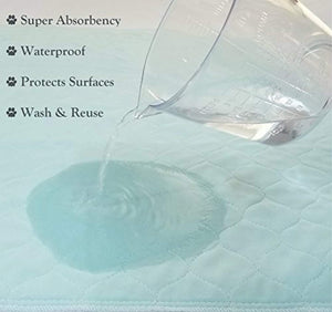 Kluein Pet Washable Pee Pads for Dogs, Washable Puppy Pads, 2-Pack XXL (36x41) Waterproof Potty Pads, Whelping Pads, Pet Pen, Travel, Dog Training Pads