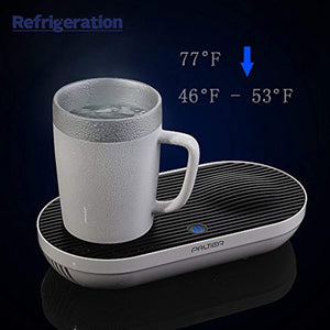 Warmer & Cooler Desktop Smart Cup, V-joy 2-in-1 Desktop Cooler Warmer Cup Coffee Mug For Home Office and Personal Health Care (Smart Cup Set)