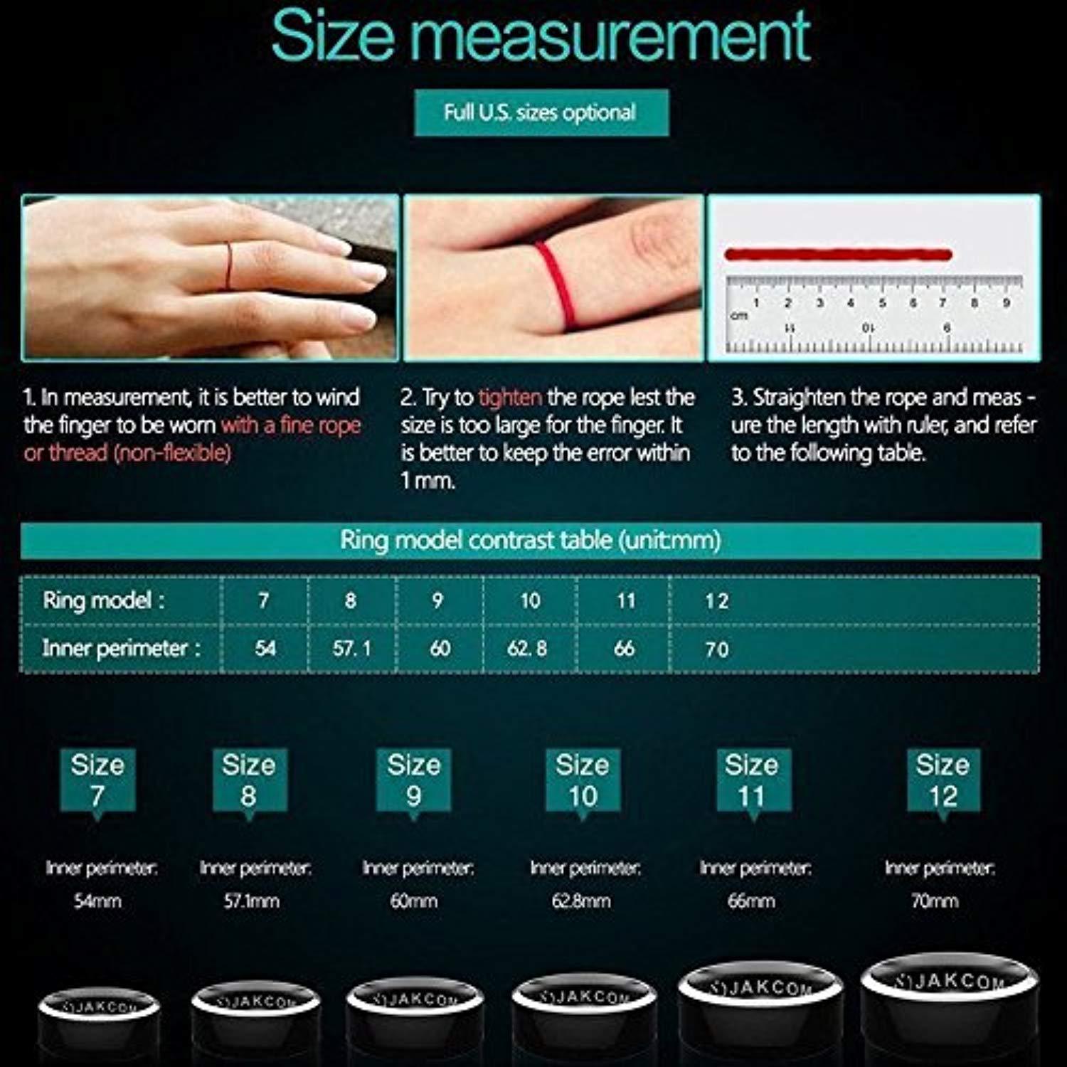 Alotm R3 Smart Ring Waterproof Dust-proof Fall-proof for NFC Electronics Mobile Phone Android Smartphone Wearable Magic App Enabled Rings Intelligent Devices (Size 10)