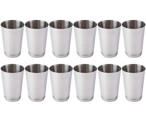 (4 Pack) 30-Ounce Cocktail Mixing Shaker Tin - Silver Glitter, Boston Shaker for Professional Bartenders, Commercial Grade Stainless Steel Bar Cheater Tins