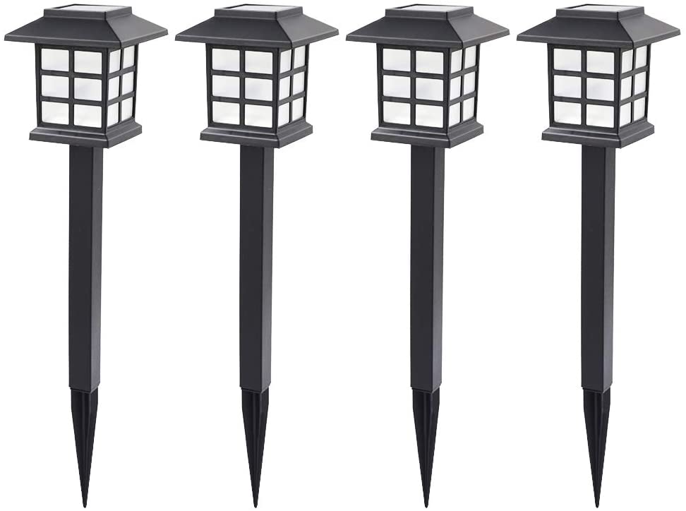 Permande 8 Pack Solar Pathway Lights Outdoor, Solar Powered Garden Lights, Waterproof Led Path Lights for Lawn, Landscape, Path, Yard, Patio, Driveway, Walkway