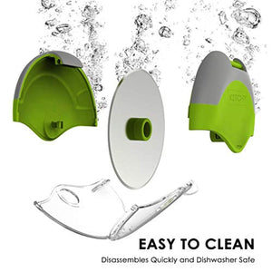 Kitchy Pizza Cutter Wheel - Super Sharp and Easy To Clean Slicer, Kitchen Gadget with Protective Blade Guard (Green)