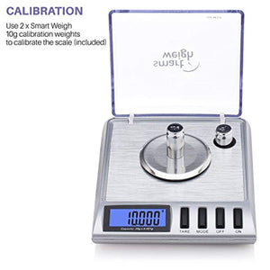 Smart Weigh GEM20 High Precision Digital Milligram Scale 20 x 0.001g Reloading, Jewelry and Gems Scale