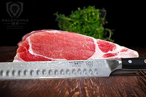 DALSTRONG Slicing Carving Knife - 12" Granton Edge - Shogun Series - AUS-10V- Vacuum Treated - Sheath
