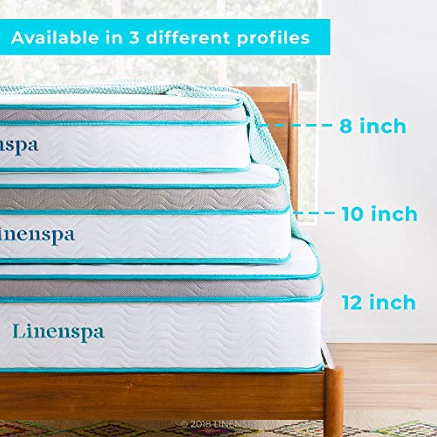 LINENSPA 8 Inch Memory Foam and Innerspring Hybrid Mattress - Full