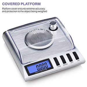 Smart Weigh GEM20 High Precision Digital Milligram Scale 20 x 0.001g Reloading, Jewelry and Gems Scale