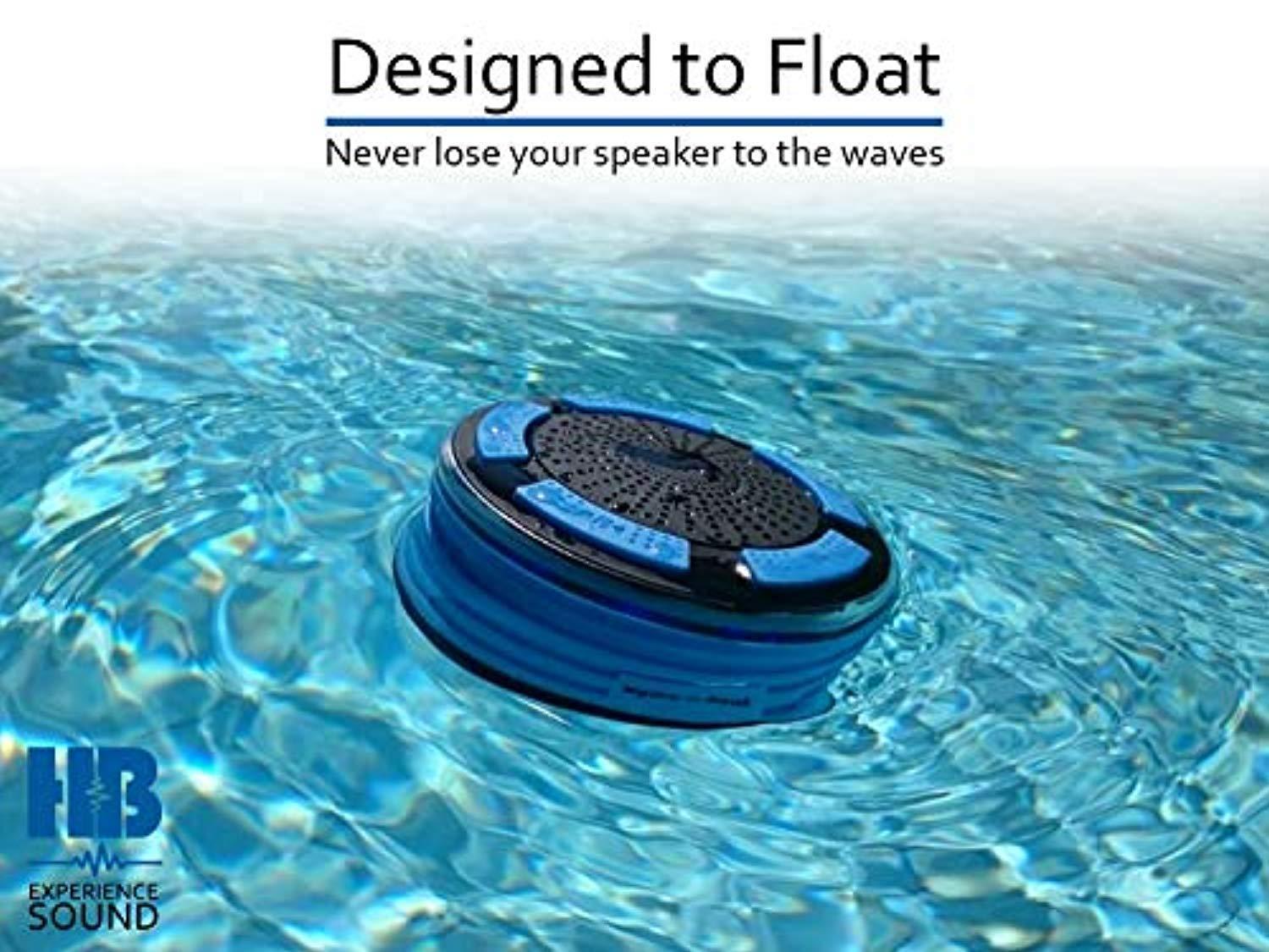 Bluetooth Portable Waterproof Shower Radio - HB Illumination – Shockproof, Dustproof Wireless Shower Radio with Suction Cup, Perfect for Pool, Shower, Boat, Beach, Hot Tub, Outdoors, Indoors