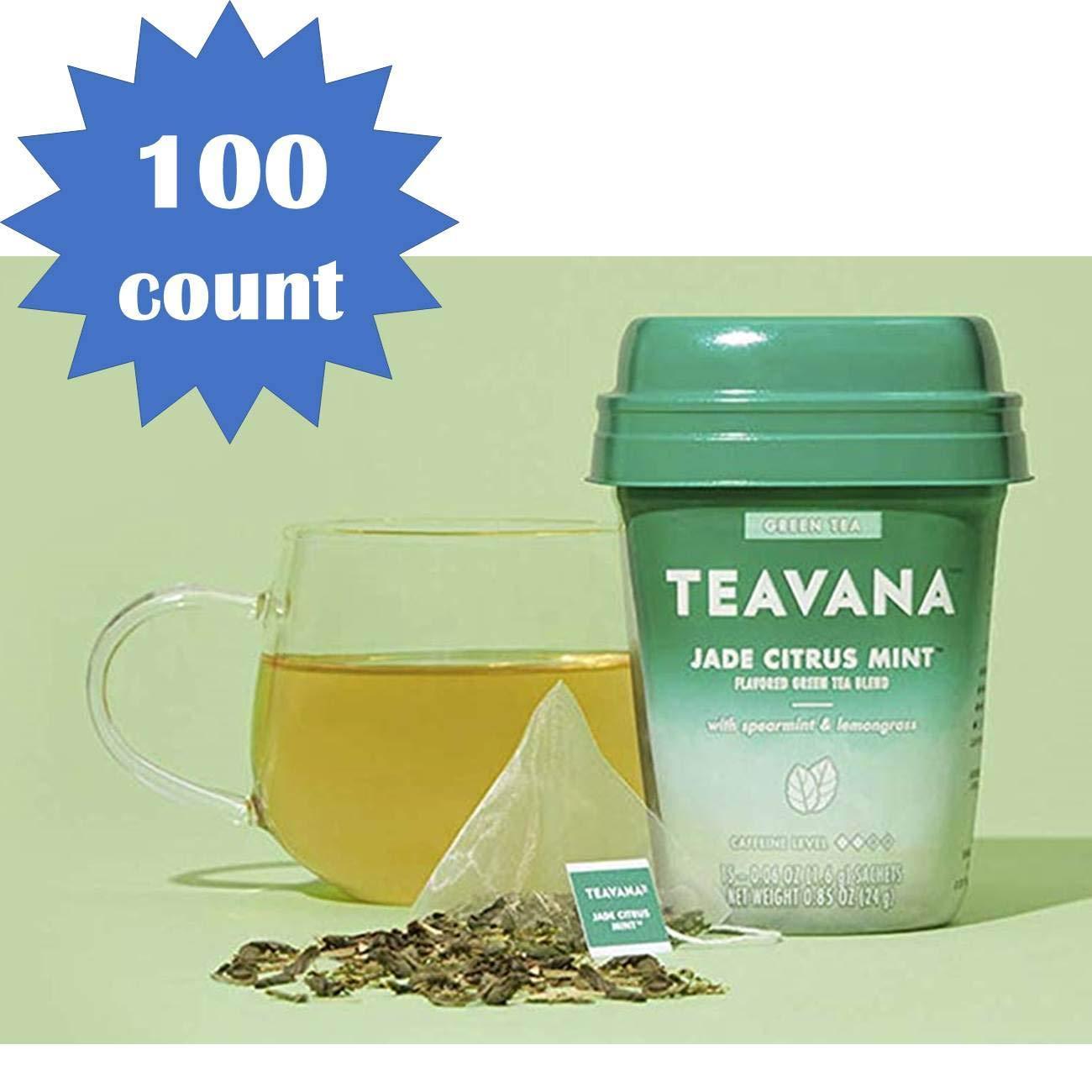 Teavana Jade Citrus Mint, Green Tea With Spearmint and Lemongrass, 100 Count total (.Jade Citrus - 100 Count)