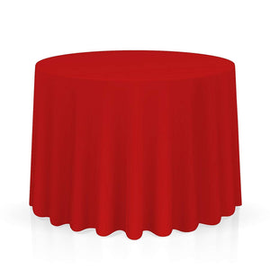 Lann's Linens - 120" Round Premium Tablecloth for Wedding/Banquet/Restaurant - Polyester Fabric Table Cloth - White