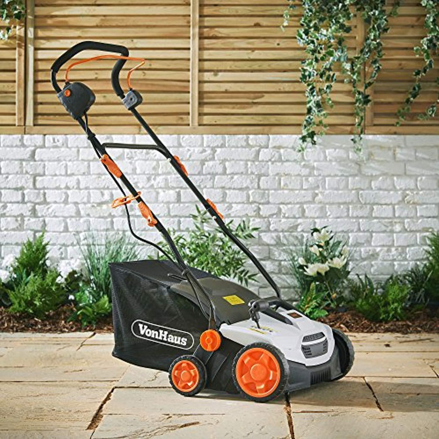 Vonhaus 2 in 1 deals lawn scarifier and aerator 1800