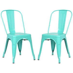 POLY & BARK EM-112-BLK-X4 Trattoria Side Chair in Black (Set of 4)