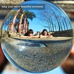 SunAngel lensball with Stand and Pouch, K9 Crystal Sphere Ball with Microfiber Pouch,Crystal Photography Lens Ball(80mm/3.15" with Stand and Pouch)