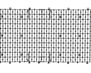 Homarden Garden Cat Scat Mat – Anti-cat and pest Prickle Strip (6.5 ft) - 8 Garden Staples Included