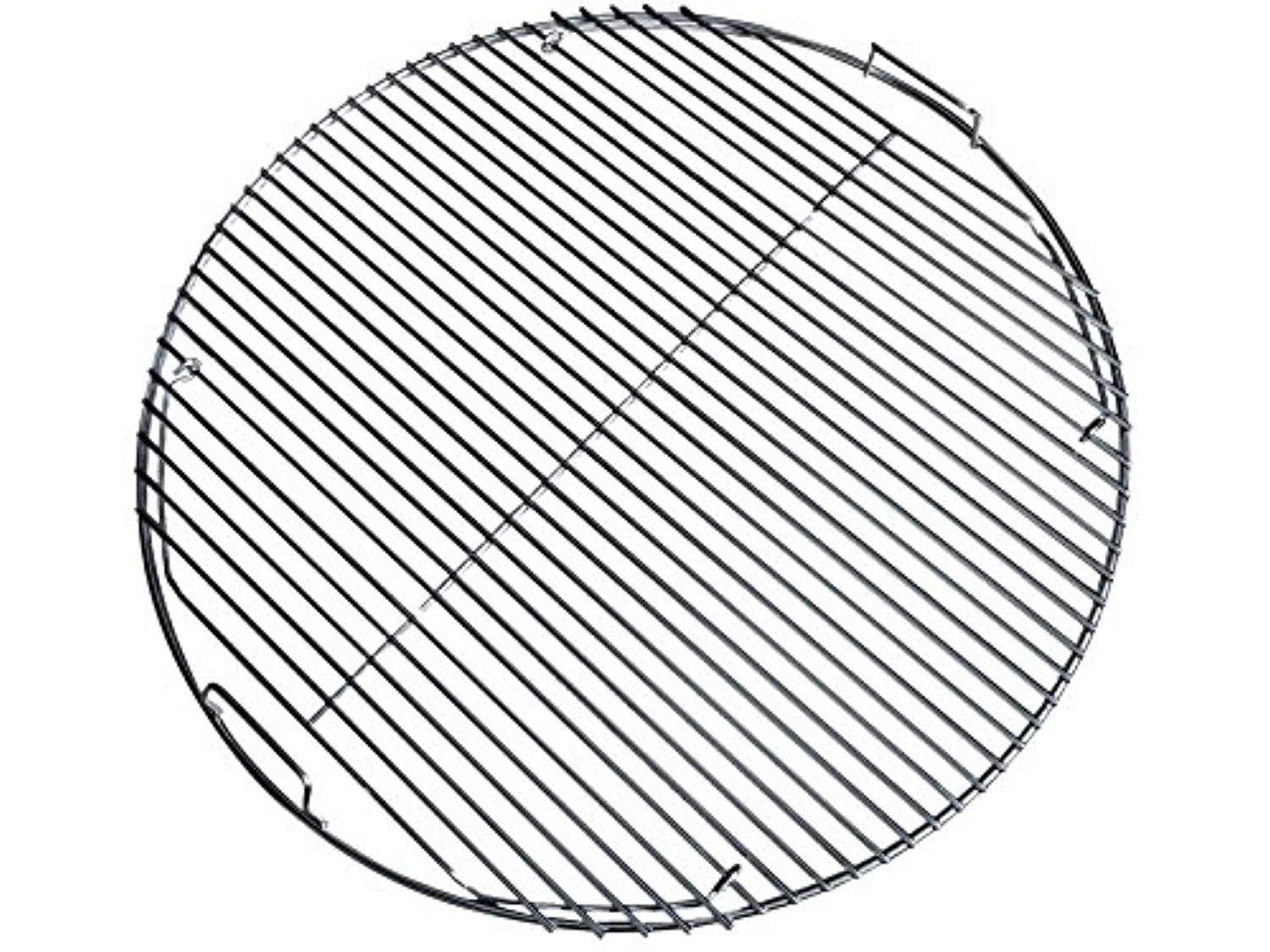 Kettle Kommander 22.5 Inch 304 Stainless Steel 4.5 mm Hinged Grilling/Cooking Replacement Grate - for use in 22" Weber Charcoal Grills - Stronger Design