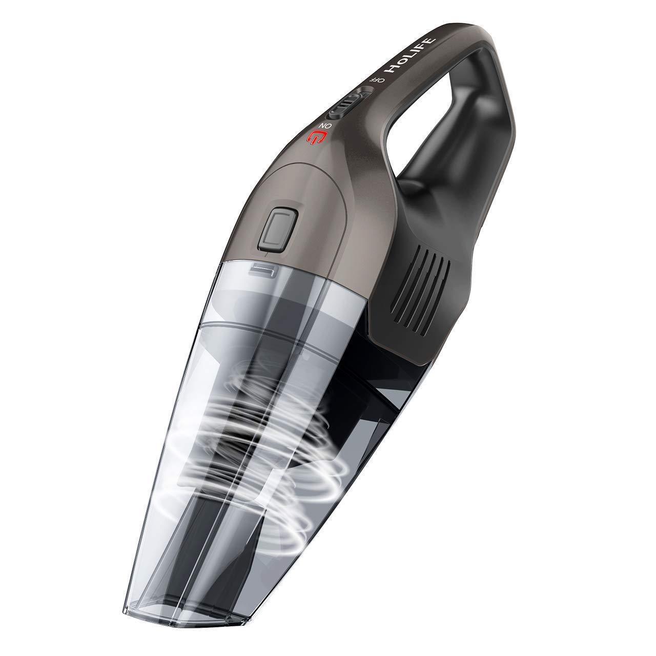 [Upgraded Version]Handheld Vacuum, HoLife Cordless Vacuum Cleaner with 14.8V Li-ion Battery Powered Rechargeable Quick Charge Tech and Cyclone Suction Lightweight Hand Vac by HoLife