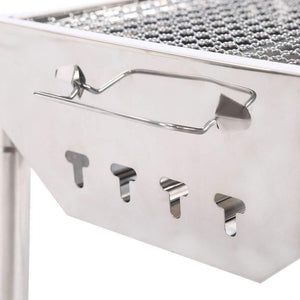 UTOKIA Portable Charcoal Grill Barbeque Grill - Outdoor Stainless Steel Folding Picnic BBQ Grill Small Lightweight BBQ Tools for Outdoor Cooking Camping Hiking Picnics Tailgating Backpacking