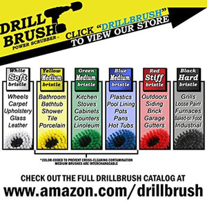 Drillbrush Swimming Pool Accessories - Drill Brush Power Scrubber Kit - Pool Brush for Vinyl Liners - Hot Tubs and Spas Jacuzzi - Pool Cover Brush Heads - Hot Tub Power Scrub Brushes - Walls and Deck