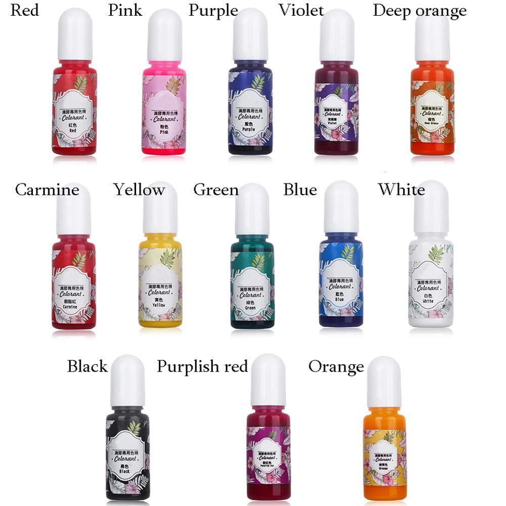 Miraclekoo 13 Colors Epoxy UV Resin Coloring Dye Liquid Epoxy Pigment ...