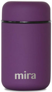MIRA Lunch, Food Jar, Vacuum Insulated Stainless Steel Lunch Thermos, 13.5 Oz, Purple