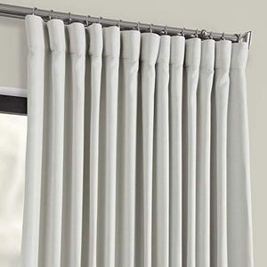 HPD Half Price Drapes BOCH-LN1857-84-DW Faux Linen Extra Wide Blackout Room Darkening Curtain, 100 X 84, Oatmeal